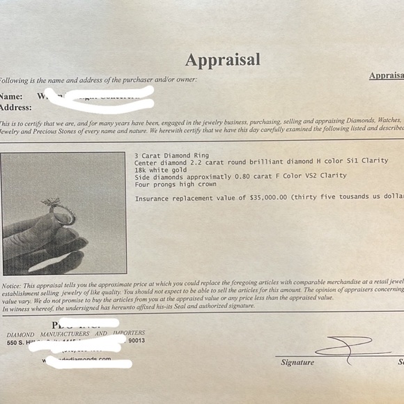 3 Carat Diamond Ring - Picture 11 of 11